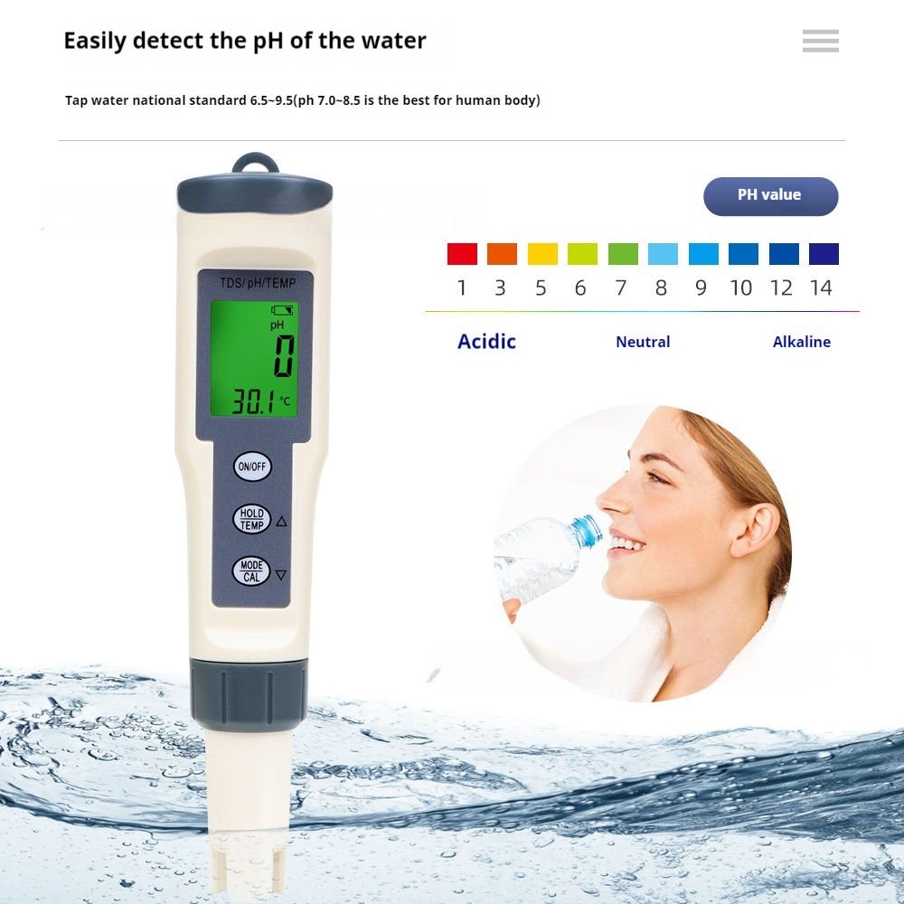 מדיד 3 ב־1: pH + TDS +Temp – תמונה 3