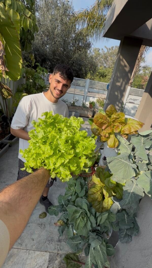 מגדל הידרופוני של משק 35 — צילום מלקוחות ומהחממות מגדל הידרופוני של משק 35 — צילום מלקוחות ומהחממות