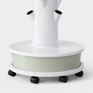 תחתית עם גלגלים למגדל הידרופוני